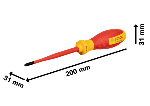 Bosch螺絲起子 SL/PZ1x100，附絕緣手柄。